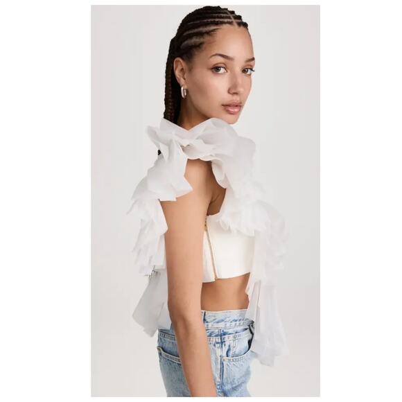 NWT Aje Orbit Sculptural Pleated Top (UK/AU 4 = US 0) - Picture 5 of 13